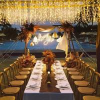 Luces De Navidad De LED En Forma De Gota 4X0.6M Para Decoración De Fiesta Bodas Dormitorio Y Calle Guirnalda De Farolillos Faeirys - details 9