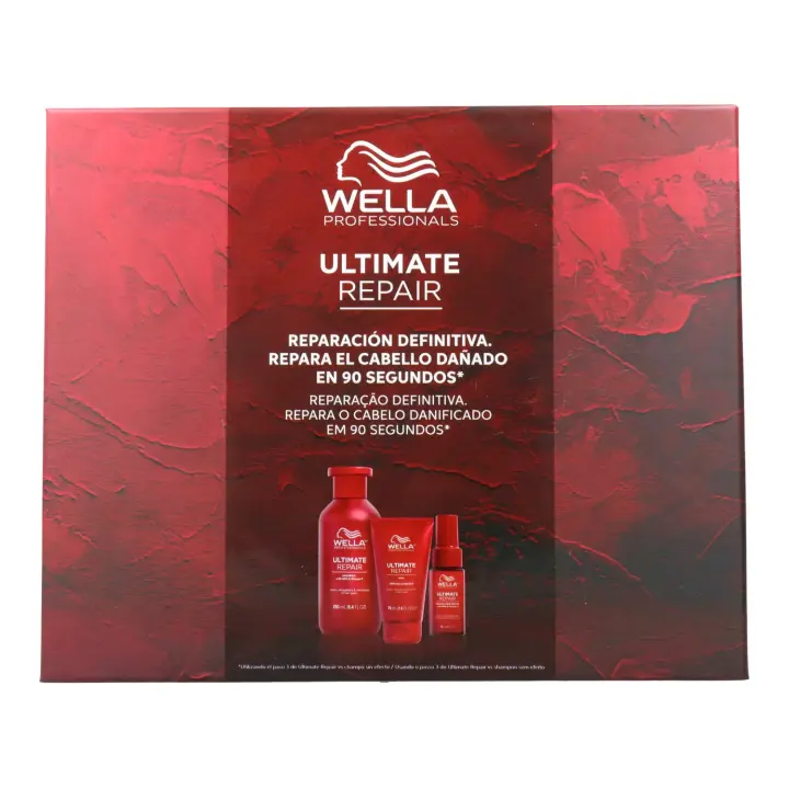 Wella pack ultimate repair champu + reparador + mascarilla, ultimate repair caja de regalo - 1