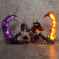Figura De Anime Demon Slayergk 23cm Luz Destacada Tsugikuni Yoriichi Y Kokushibo Batalla Furiosa Estatua Decorativa Para Escritorio Regalo Para Fans - details 10