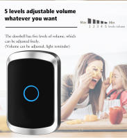 Timbre De Puerta Inalámbrico Impermeable Y Autoalimentado Para Hogar Sin Batería Con Sonido De Aviso 150M Receptor Remoto Bell - details 9