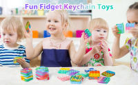 30Pcs Llaveros Mini Pop Juguetes Antiestrés Para Niños Regalos De Cumpleaños Y Año Nuevo Para Clase Y Carnaval - details 6