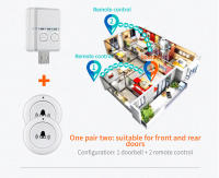 Timbre De Puerta Inalámbrico USB RF433 MHz Con Receptor Remoto Y 30 Músicas Para Llamadas Emergentes En Casa Compatible Con DC 5V - details 9