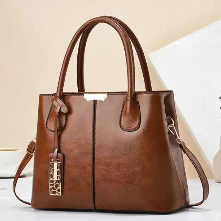 Bolsos Retro de Color sólido para Mujer, elegant Bolso Cruzado de cuero PU, monederos de Oficina y trabajo de moda - 1