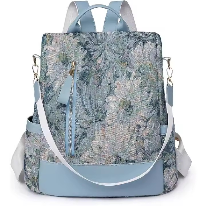 Mochila Antirrobo Mujer, Casual Mochila Mujer, Bolso Mochila Mujer Impermeable de Nylon, Impresión de Moda Bolsas de Hombro Mochila Escolar, Trabajo Mochila Casual Viaje Backpack - 1