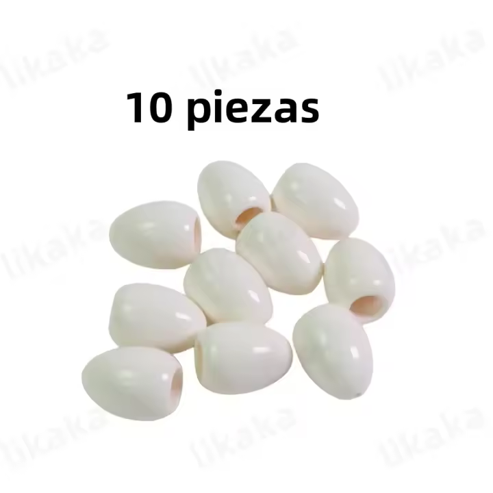 10pcs Blocs De Construcción De Dinosaurio Blanco Y Huevo Juguete Creativo Para Niños Accesorios De Bloques De Montaje Regalo De Cumpleaños Bloques De Plástico ABS Tamaño Pequeño Compatible Con Lego - 1