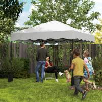 Outsunny Carpa Plegable Pop-up Gazebo 3x3 m Cenador Plegable con Protección UV 50+ Altura Ajustable Bolsa de Arena y Bolsa con Ruedas para Camping Fiestas - details 1