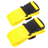 Correa De Viaje Ajustable De Nylon Para Maleta Con Hebilla De Cinturón De Equipaje 2 Piezas Accesorio De Viaje Para Empaquetar - details 6