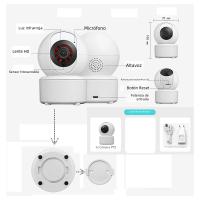 Cámara PTZ WIFI De Seguridad Con Visión Nocturna Y Seguimiento Automático CCTV IP Para Hogar Inteligente ICSEE 2 MP 4X Zoom Digital - details 0