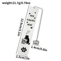 Marcador De Libro De Acero Inoxidable Para Perros Y Gatos Corgi Y Gato Diseño Geométrico Para Hombres Y Mujeres Material Metálico - details 1