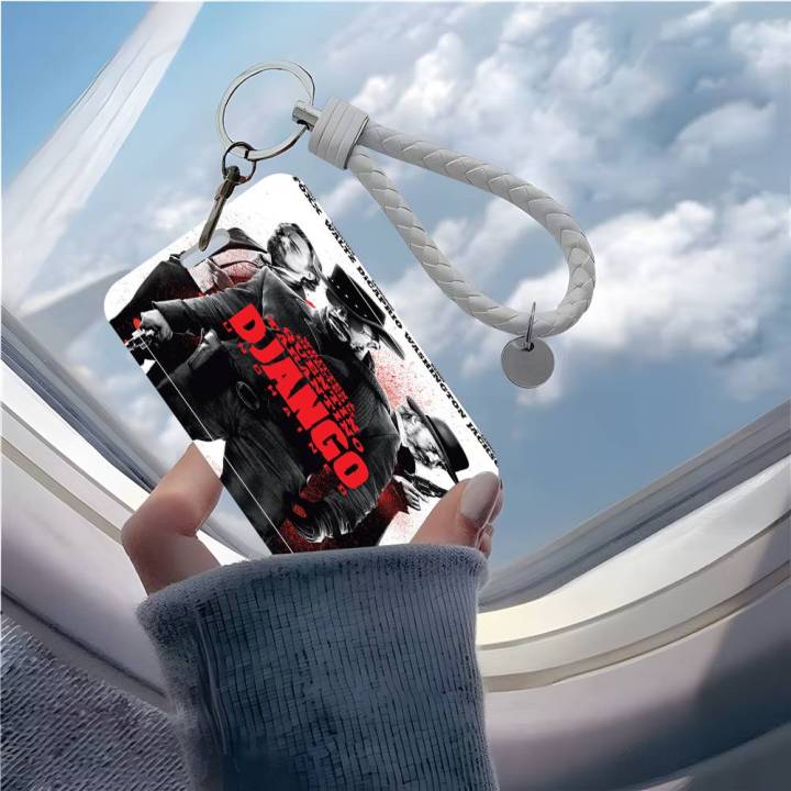 Porta Tarjetas Negros De Película De Acción Django Unchained Lanyard Para Estudiantes Comidas Y Cédulas De Escuela Material Plástico Unisex