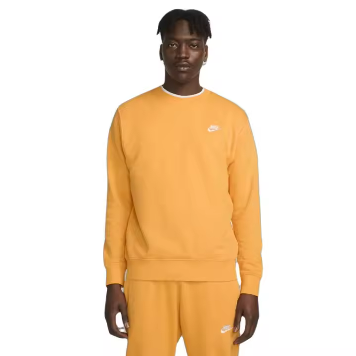 Sudadera Nike M Nsw Club Crw Ft Naranja Bv2666-717 - 1