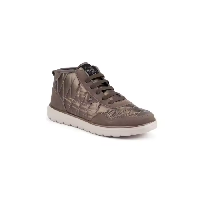 YUMAS Ilitia Sneaker abotinado dorado y marrón mujer - Bota deportiva Casual de moda - 1
