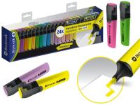 KIT 24 ROTULADORES FLUORESCENTES BISMARK LONG LIFE - GAMA DE COLORES NEON Y PASTEL - INCLUYE BASE PARA ESCRITORIO - details 5