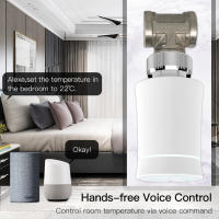 Actuador De Válvula De Radiador MOES TRV ZigBee 3.0 Tuya Termostato Inteligente Programable Control De Temperatura Calentador Alexa Voz - details 9