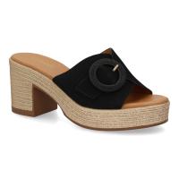 Davinia Shoes Zueco de tacon comodos y elegantes diseño moderno con hebilla decorativa en la pala, ideales para primavera verano. Shoes&Blues.es VR5-1615 - details 2