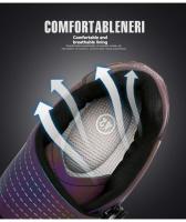 Zapatos De Ciclismo Para Hombre Compatible Con Peloton Reflector Nocturno Para Bicicleta De Carretera Material Superior Sintético Talla Verdadera - details 5