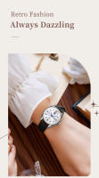 Reloj De Cuarzo Para Mujer OLEVS De Lujo Moda Con Correa De Cuero Resistente Al Agua Elegante Y Casual Para Diversos Usos - details 8