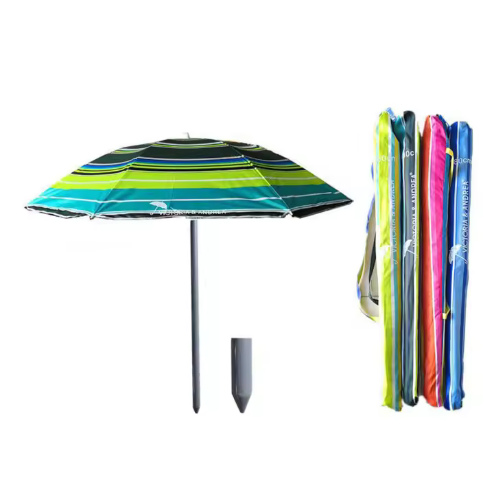 UD - Sombrilla de Playa Tropical – Alta Resistencia y Estilo - 1