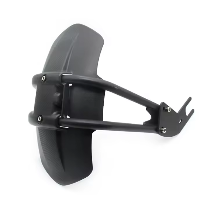 Cubierta De Faros Para Motocicleta Protector De Rueda Trasera Antisalpicaduras Guardabarros Para Yamaha MT 07 09 Tracer 700 900 2021 XJR1200 FZ6 2008 Negro ABS Plástico + Soporte De Aluminio - 1