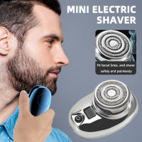 Afeitadora Eléctrica Mini Portátil Para Hombres Carga Rápida 1 Hora Pantalla Digital Afeitado Seco Y Humedo Acero Inoxidable - details 0