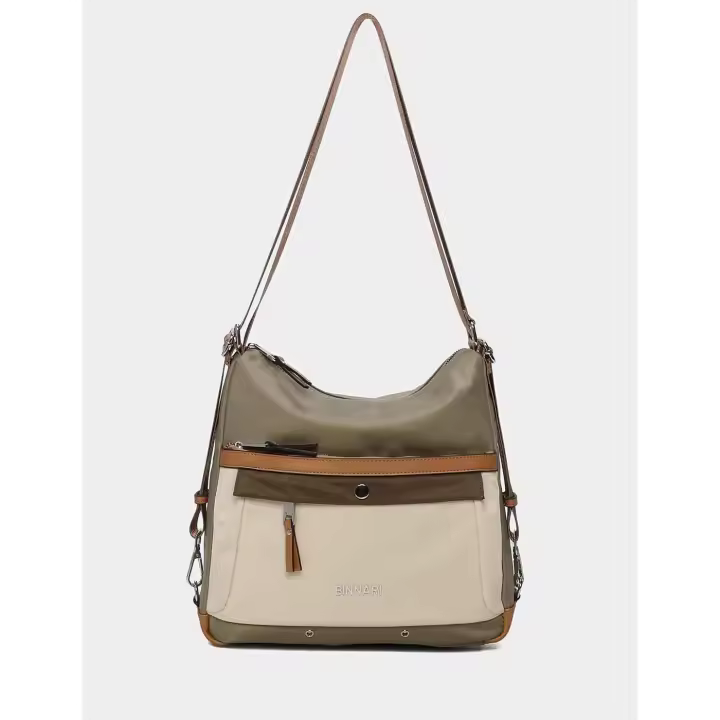 BINNARI Bolso Bandolera / Mochila BINNARI Mujer Multi Kaky  (Mod: 20471) - 1