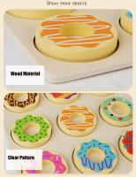 Juego De Encaje De Donuts De Madera Juguete Educativo Montessori Para Niños Juego De Alineación De Colores Y Educación Temprana Para Guarderías - details 7
