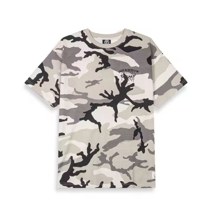 Camiseta Grimey Follow The Dollar White Camo - 1