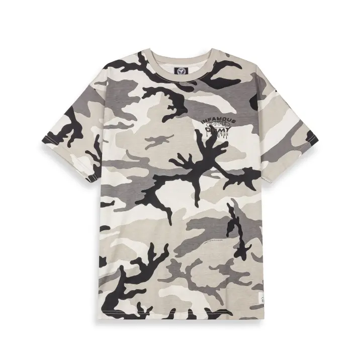 Camiseta Grimey Follow The Dollar White Camo - 1
