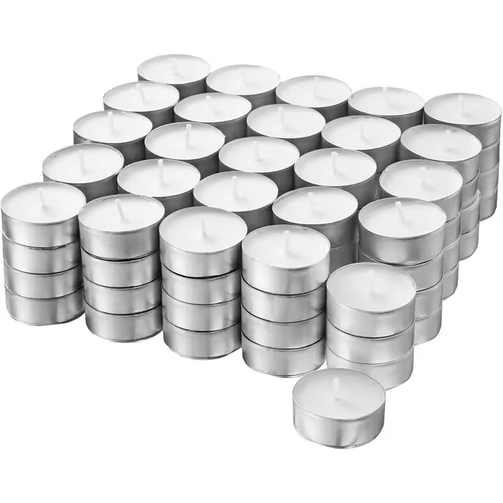 UD - Velas de té (100 unidades), color blanco , precio incleible - 1