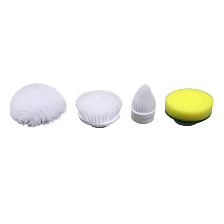 Cabeza De Repuesto Para Escobilla Multifuncional Eléctrica 4Pcs Para Limpieza Del Baño Y Cocina Material De Níquel De Cobre Y Nylon - 1