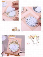 Bloc De Notas Adhesivo De 5 Piezas Con Dibujos De Gatos Lindos Estuche De Oficina De Decoración Y Memoria Para El Hogar - details 3