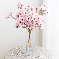 Bouquet De Flores Artificiales De Cerezo Y Prunus Decorativas Baratas Para Casa Arreglo Floral Falso Para Bodas Y Navidad - details 3