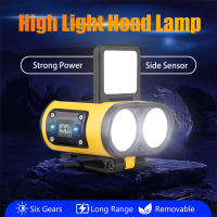 Linterna Frontal LED Inteligente Con Sensor De Movimiento Recargable USB Y Pantalla De Energía Para Ciclismo Pesca Camping Y Otros Uso Exterior - details 13