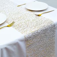 Corredor De Mesa Plateado Dorado Con Lentejuelas De Brillo Metálico Para Fiesta Boda Cumpleaños Decoración De Mesa Material Voile - details 1