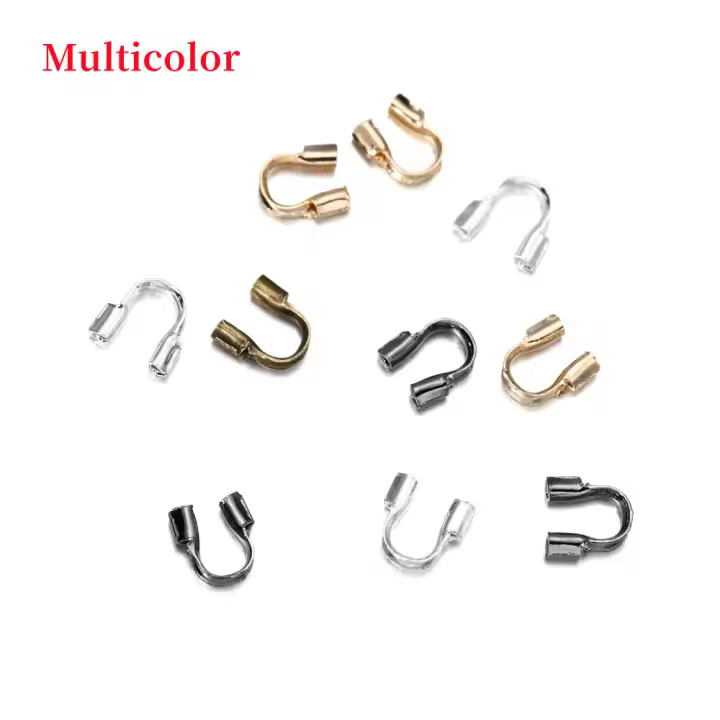 Protector De Hilo En Forma De U Accesorios De Conector Para Joyería 30-100pcs 4.5x4mm Guardia De Hilo Zinc Alloy Metálico - 1