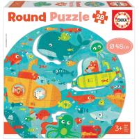 Educa - Round Bajo el Mar. Puzzle Redondo Infantil. 28 Piezas. +3 años Educa18907 - details 0
