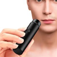 Mini Afeitadora Eléctrica Portátil Recargable Para Hombres Apto Para Cejas Labios Superiores E Inferiores Y Pechitos Material ABS - details 1
