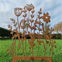 Juego De 12 Palos De Jardín De Metal Rustico En Acrílico Amarillo Para Amantes De Las Plantas Decoración Vintage Al Aire Libre - details 1