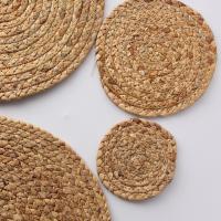 Tazas De Rattan Natural Redondas Hechas a Mano Tapetes De Isolación Para Mesa Accesorios De Decoración De Cocina Estilo Japonés - details 1