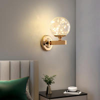 Lámpara De Pared LED Moderna En Vidrio Color Nordic Minimalista Para Dormitorio Sala De Estar Comedor Cocina Iluminación Interior - details 4