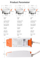 Lámpara De Techo LED Inteligente Zemismart Matter over WiFi CCT Redonda 9W 12W 15W Controlable Con Homekit Alexa Google Home Smartthings App - details 11