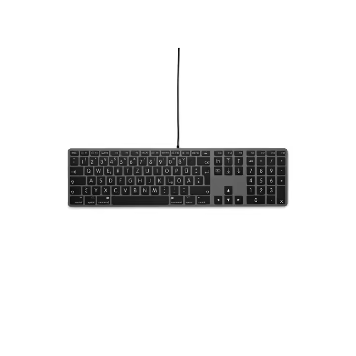Teclado USB Lmp con Fuente Grande y Cubierta Superior de Aluminio - Diseño Alemán - 1