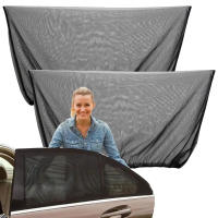 1Par De Cortinas De Sol Para Ventanas Del Coche Malla Transpirable Cubierta De Visera Estilo De Adorno Interior Automotriz - details 7