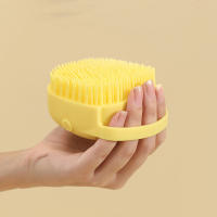 Cepillo De Baño Para Perros Y Gatos Con Dispensador De Shampoo Cepillo De Masaje De Silicona Suave Con Pincel De Goma Herramienta De Aseo Para Mascotas - details 9