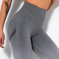 Leggings De Yoga Para Mujer Con Gradiente De Color Y Levantamiento De Glúteos Pantalones De Running Fitness Secado Rápido Talla True Leggings De Cintura Elástica De Nylon - details 25