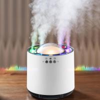Pequeño Humidificador de niebla fría: Humidificador de escritorio personal USB para hogares de oficina, Humidificador para bebés con lámparas de ambiente, Humidificador ultrasónico, Humidificador de recogida dinámica, 6 puertos de pulverización, varios mo - details 0