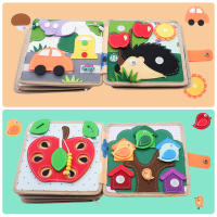 Libro Educativo De Tela Suave 3D Para Bebés Juguete Montessori De Primeros Años Desarrollo Cognitivo Colorido Y Educativo Para Niños - details 2