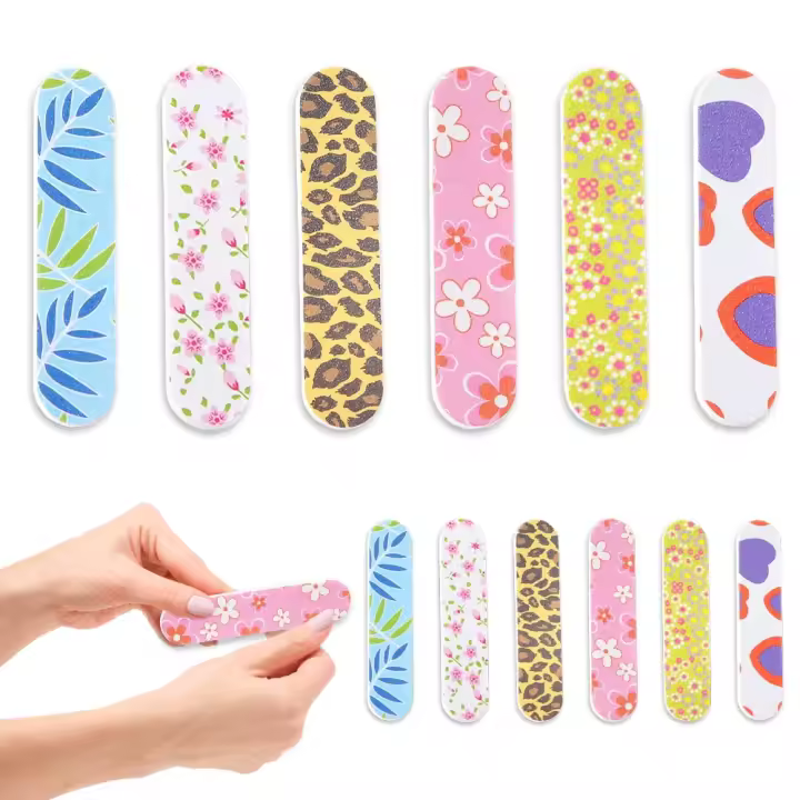 12 limas de uñas pequeñas y coloridas para niñas - 1