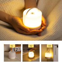 Lámpara De Noche LED Táctil Recargable Con Protección Ocular 3 Colores Regulables Iluminación Portátil Para Mesa Y Cama - details 1