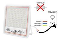 Reflector LED 200W 100W 50W IP66 Impermeable 85-265V Luz De Inundación Exterior Para Jardín Luz De Escenario Moderna - details 5